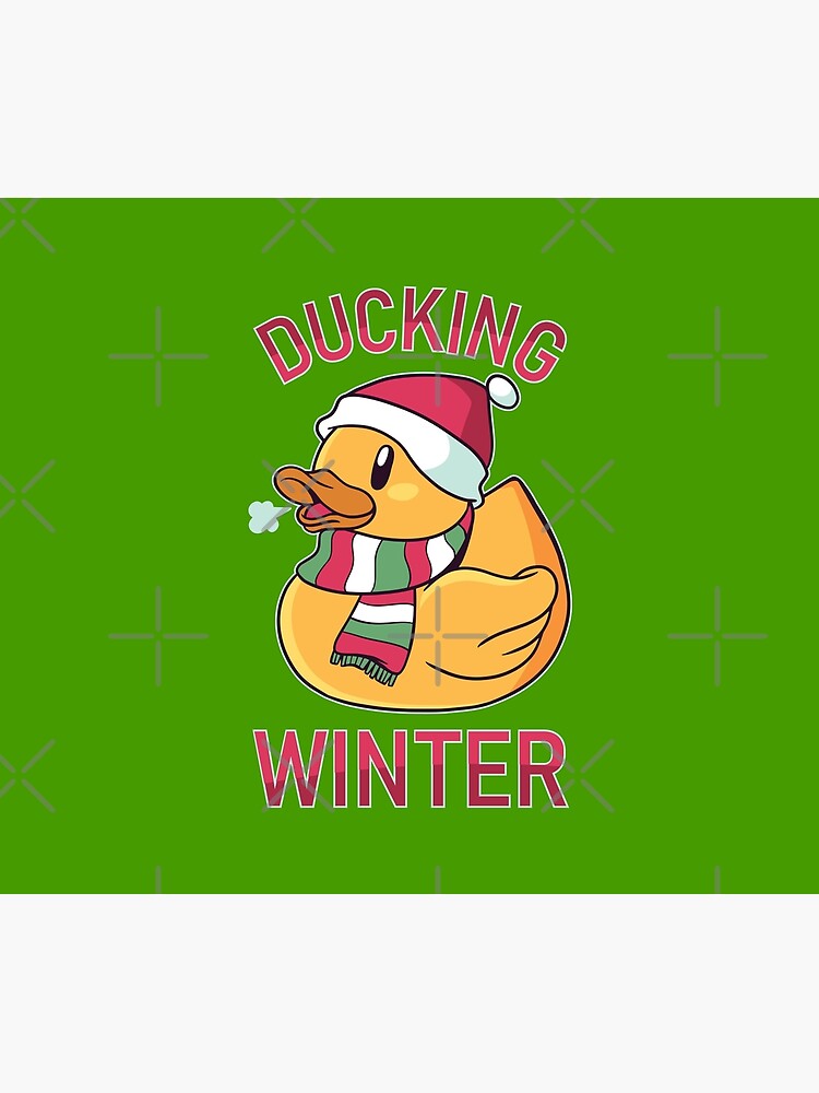 Plaid « Canard hiver noël humour », par lolotees Redbubble