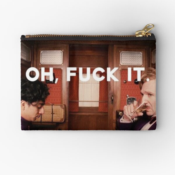 Grand Budapest Hotel "Fuck It" Zipper Pouch