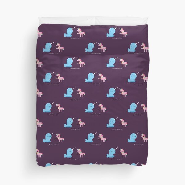 Norwall and the Jackass Unicorn Duvet Cover