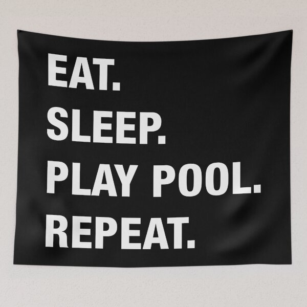 Item preview, Eat. Sleep. Play Pool. Repeat. designed and sold by orlumbuspirate.