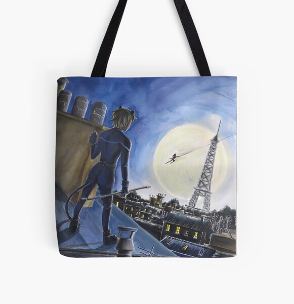 Paris All Over Print Tote Bag