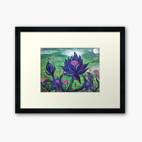 Item preview, mtg black lotus gathering  art fine art oil on canvas original painting by mysticladyart  designed and sold by mysticladyart.
