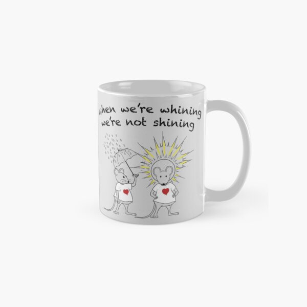 MantraMouse® Shining Cartoon in Color on Gray BackGround Classic Mug