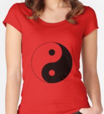 "Yin Yang" Clothing Women's Fitted Scoop T-Shirt