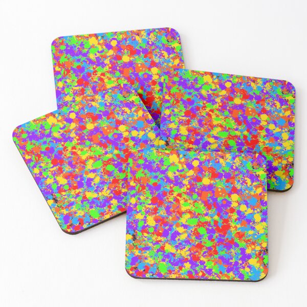 Item preview, Rainbow paint Splatter Print designed and sold by OmegaOnyx.