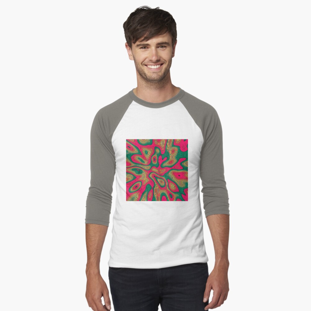 Item preview, Baseball ¾ Sleeve T-Shirt designed and sold by blackhalt.