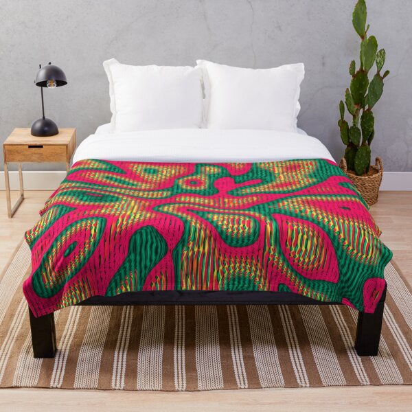Abstract random colors #5 | Meditative thing! Throw Blanket