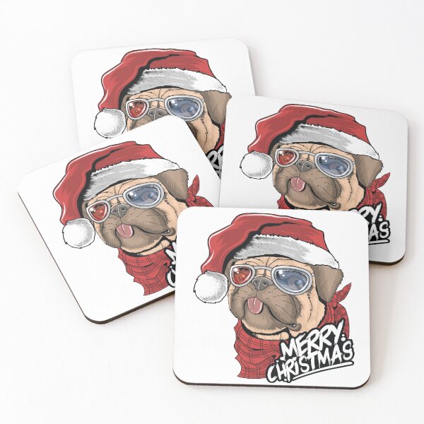 Item preview, Pug in a Santa's cap designed and sold by dvirmalka.