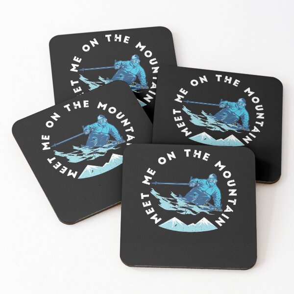 Item preview, Meet Me On The Mountain Skiing Quote designed and sold by jeffded.