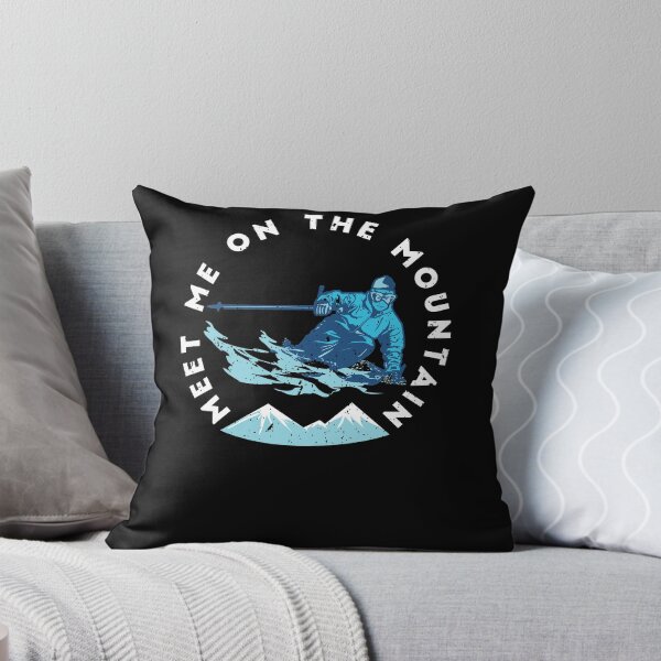 Item preview, Meet Me On The Mountain Skiing Quote designed and sold by jeffded.