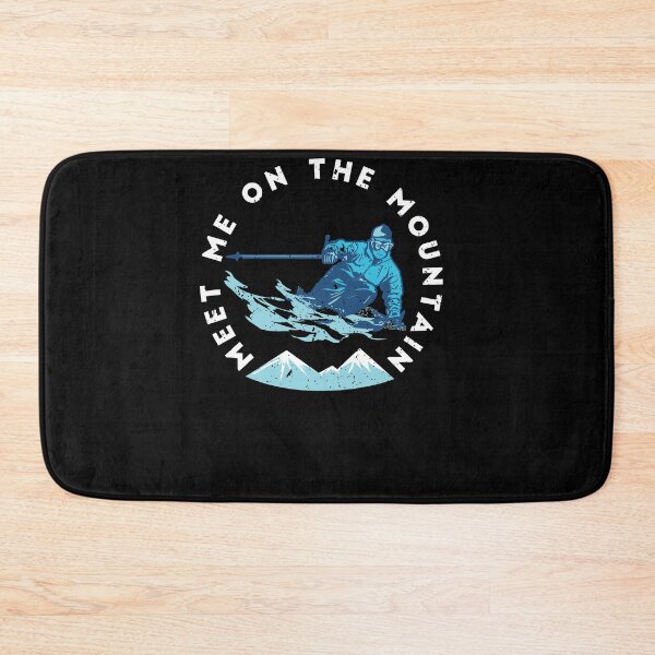 Item preview, Meet Me On The Mountain Skiing Quote designed and sold by jeffded.