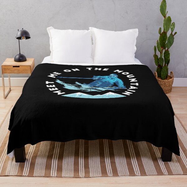 Item preview, Meet Me On The Mountain Skiing Quote designed and sold by jeffded.