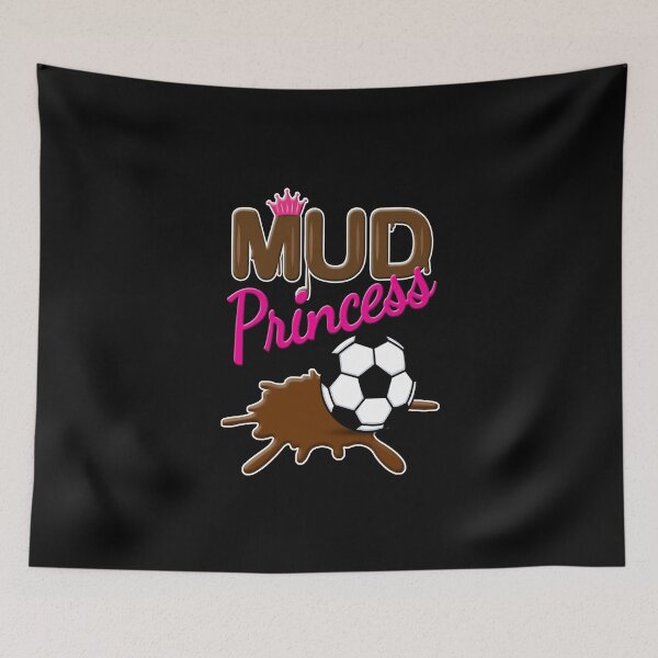 Item preview, 'Mud Princess' (Black) designed and sold by The Button Gal.