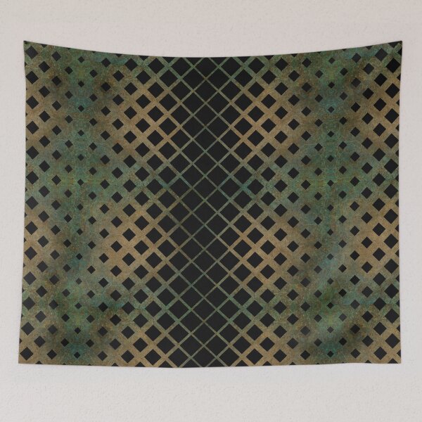Item preview, Black Green & Gold Geometry designed and sold by Queen Feles.