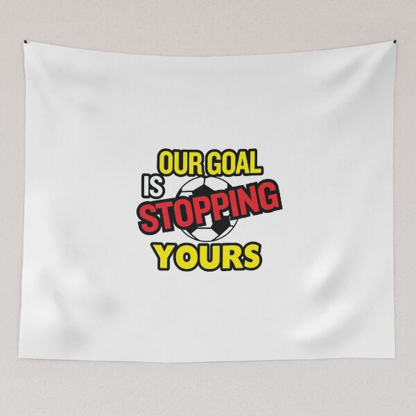 Item preview, 'Our Goal Is Stopping Yours' (White) designed and sold by The Button Gal.