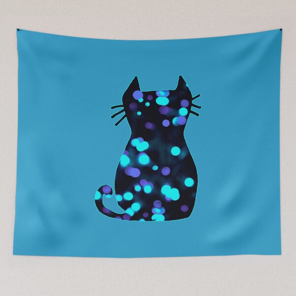 Item preview, Sparkly bokeh cat designed and sold by helengarvey.