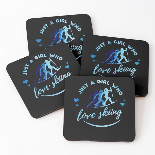 Item preview, Just A Girl Who Loves Skiing Quote designed and sold by jeffded.