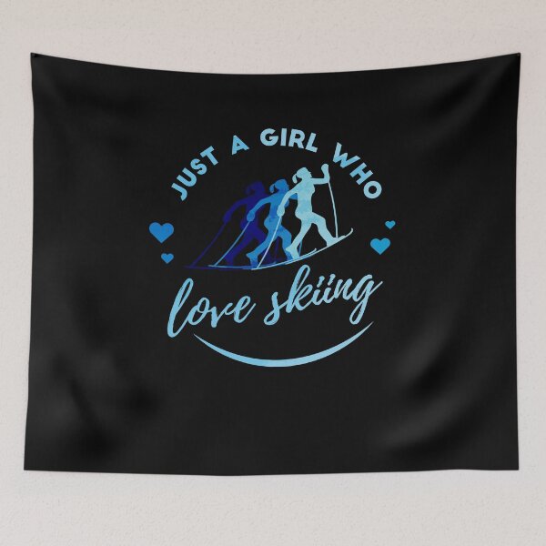Item preview, Just A Girl Who Loves Skiing Quote designed and sold by jeffded.
