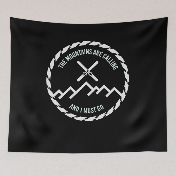 Item preview, Mountains Are Calling Skiing Quote designed and sold by jeffded.