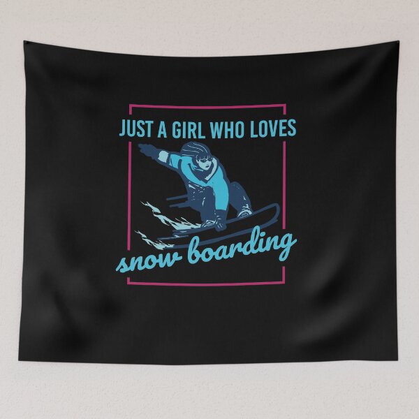 Item preview, Just A Girl Who Loves Snowboarding Quote designed and sold by jeffded.