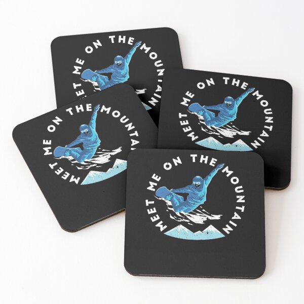 Item preview, Meet Me On The Mountain Snowboarding Quote designed and sold by jeffded.