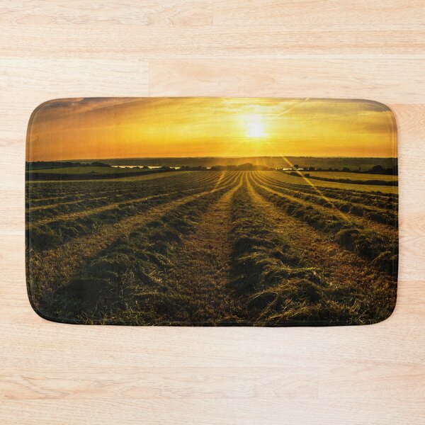 Item preview, Sunset over the farming field designed and sold by DafyddEm.