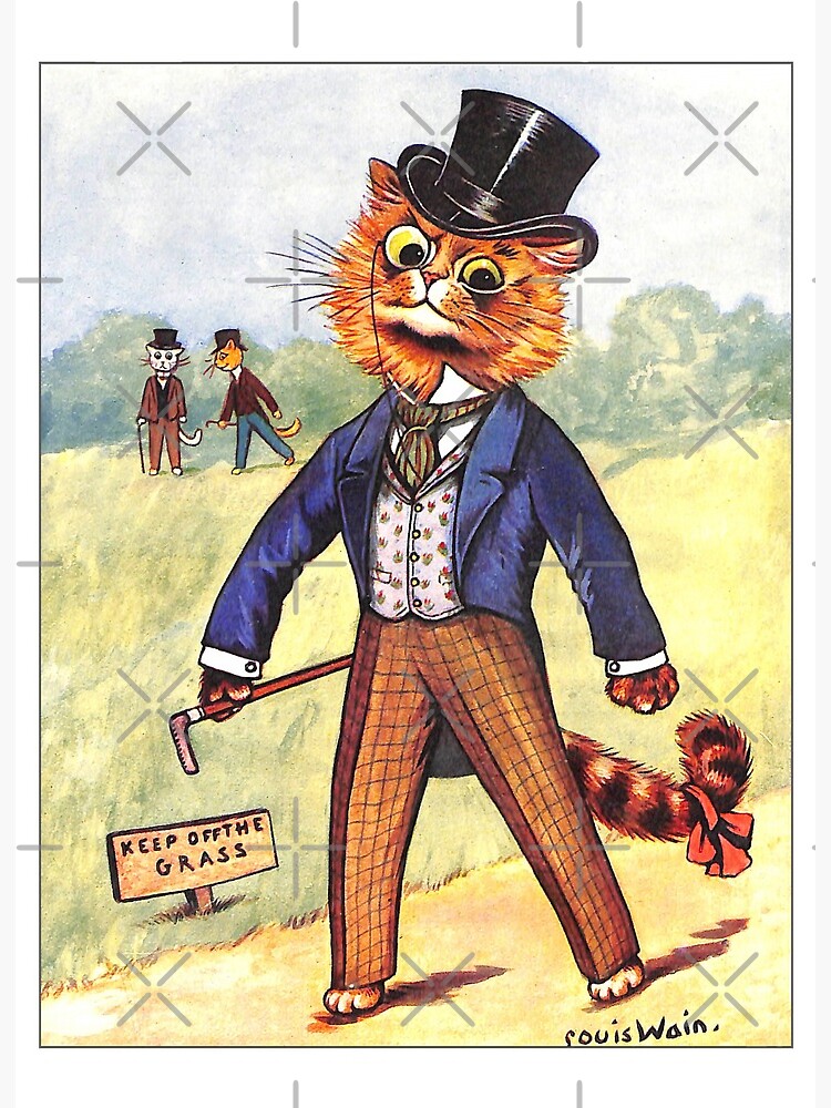 Sewing Cat by Louis Wain - Sewing - Posters and Art Prints