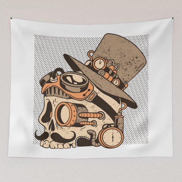 Item preview, Steampunk skull. designed and sold by emphatic.