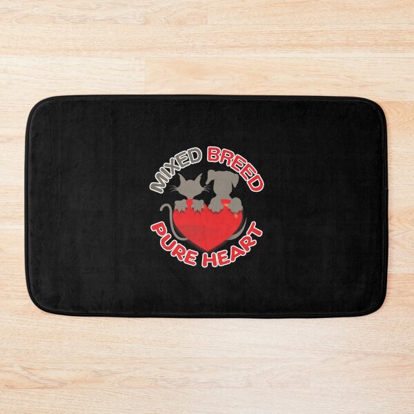 Item preview, 'Mixed Breed Pure Heart' (Black) designed and sold by The Button Gal.