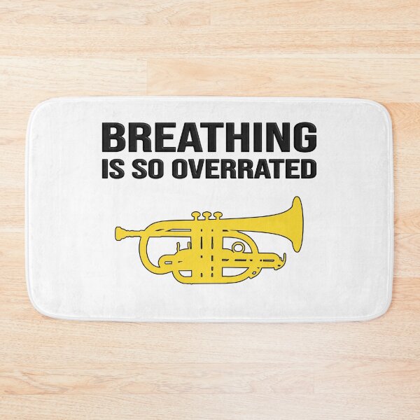 Item preview, Cornet - BREATHING IS SO OVERRATED - Funny trumpet gift / Funny cornet gift designed and sold by HEJAshirts.