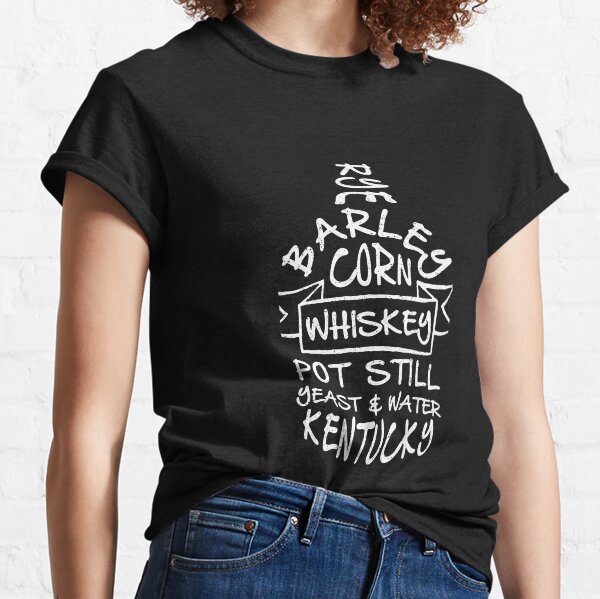 Whiskey Jug Ingredients Typographic Classic T-Shirt