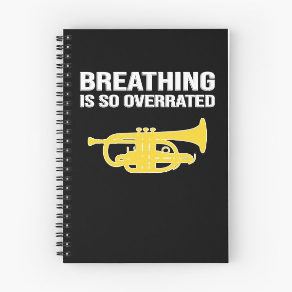 Item preview, Cornet - BREATHING IS SO OVERRATED - Funny trumpet gift / Funny cornet gift designed and sold by HEJAshirts.