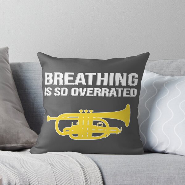 Item preview, Cornet - BREATHING IS SO OVERRATED - Funny trumpet gift / Funny cornet gift designed and sold by HEJAshirts.