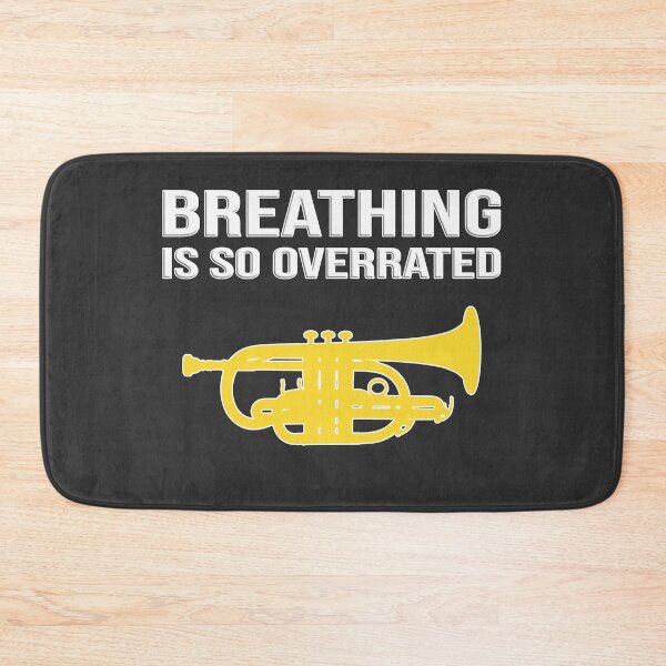 Item preview, Cornet - BREATHING IS SO OVERRATED - Funny trumpet gift / Funny cornet gift designed and sold by HEJAshirts.