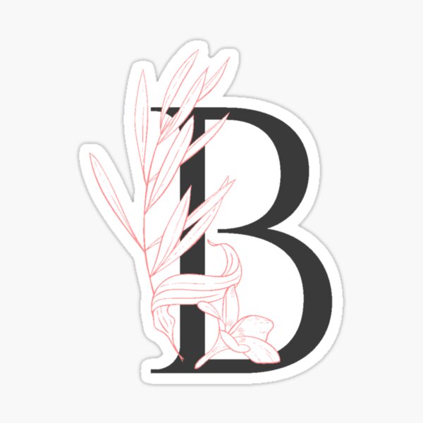 "The Letter B" Sticker For Sale By Rebeccamckelvey | Redbubble