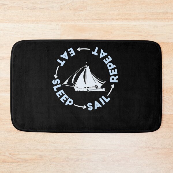 Item preview, Eat Sleep Sailing Repeat Sailing Quote designed and sold by jeffded.