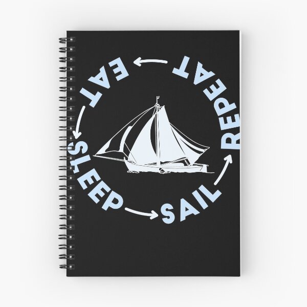 Item preview, Eat Sleep Sailing Repeat Sailing Quote designed and sold by jeffded.