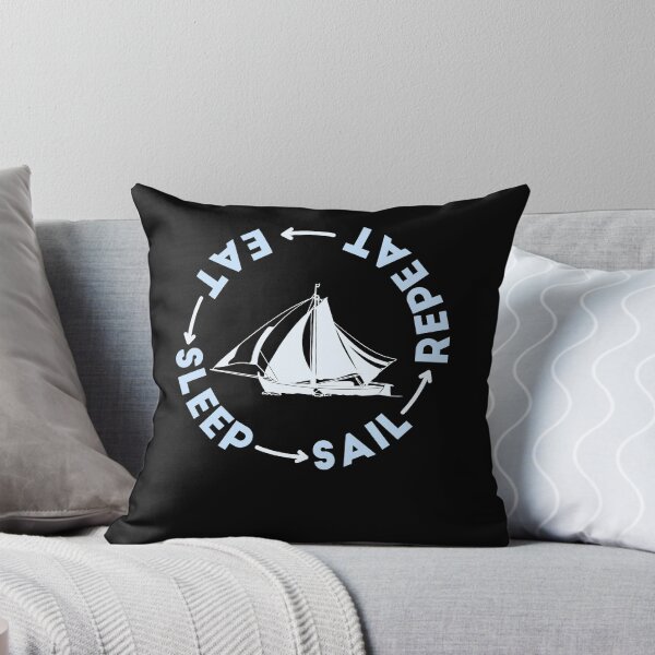 Item preview, Eat Sleep Sailing Repeat Sailing Quote designed and sold by jeffded.