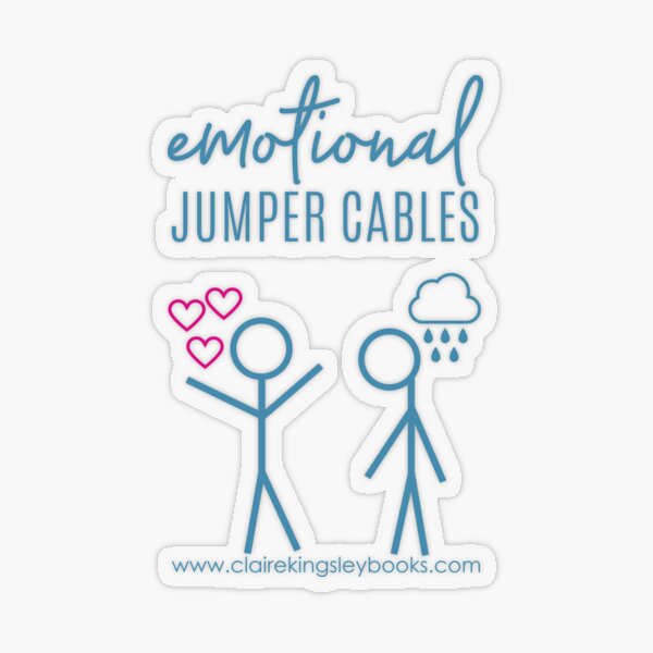 Emotional Jumper Cables Transparent Sticker