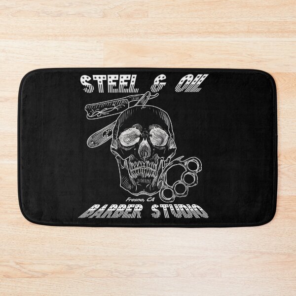 Item preview, Steel and oil barber studio in Fresno ca designed and sold by dtmtattoo.