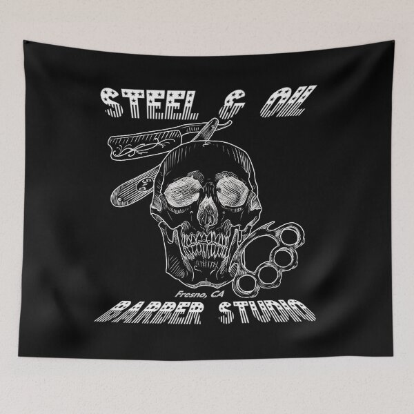 Item preview, Steel and oil barber studio in Fresno ca designed and sold by dtmtattoo.