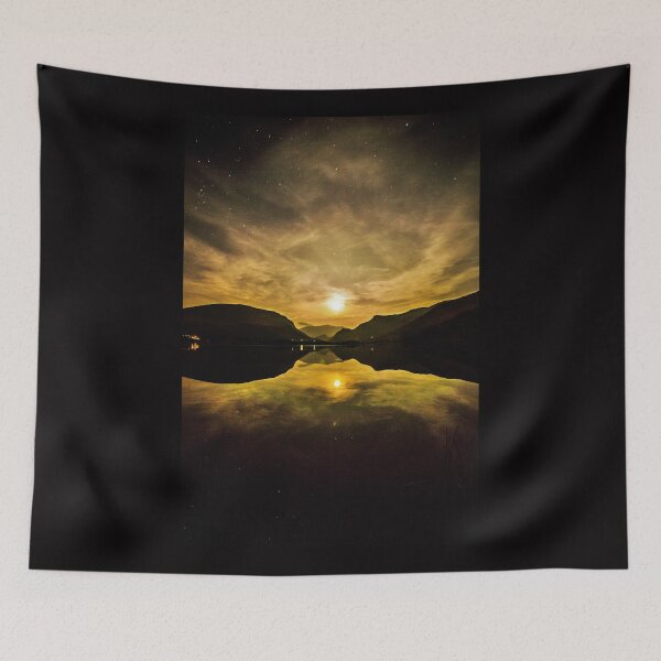 Item preview, Snowdonia Moonrise Over Nantlle Lake designed and sold by DafyddEm.