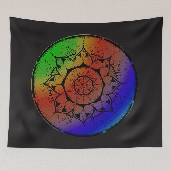 Item preview, Mandala, pintada a mano, colorida designed and sold by Seelenreisende.