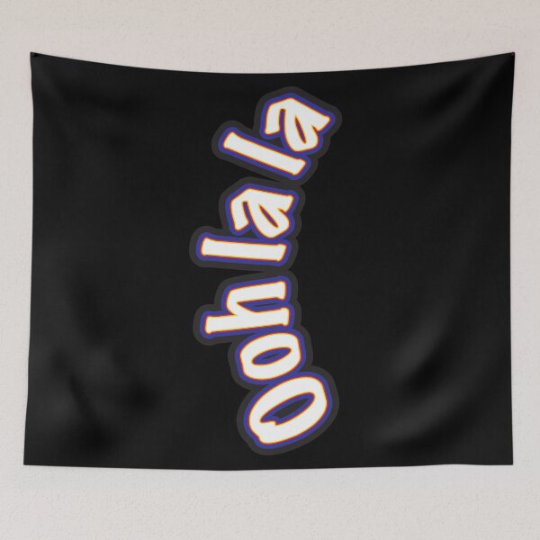 Item preview, Ooh la la – Colourful Graffiti-style Lettering - Vertical, mostly on Black designed and sold by sleepingdogprod.