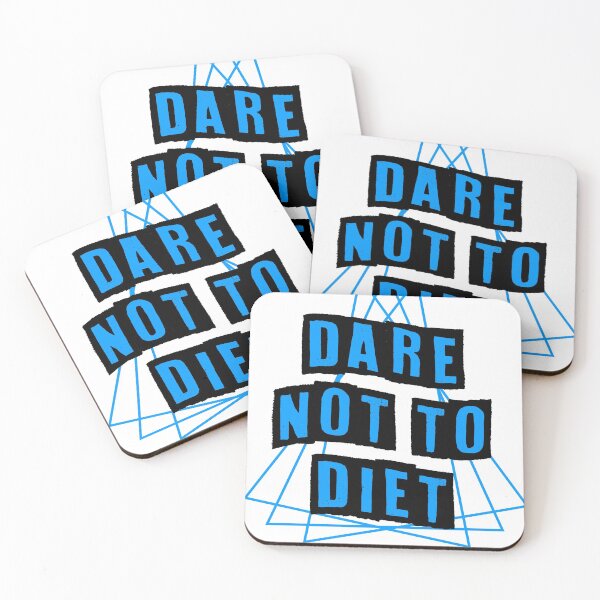 Item preview, Dare To Not Diet Blue designed and sold by RainbowPandas.