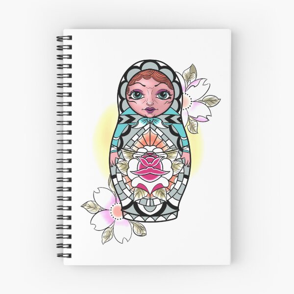 Item preview, Russian nesting doll with cherry blossoms designed and sold by Matthew Hamlet.