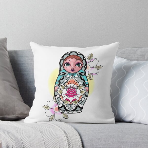 Item preview, Russian nesting doll with cherry blossoms  designed and sold by Matthew Hamlet.