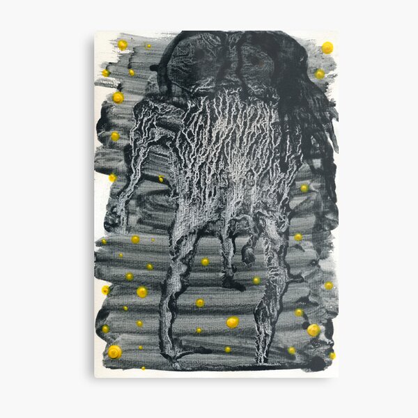 Glowflies still inhabit our darkness Metal Print