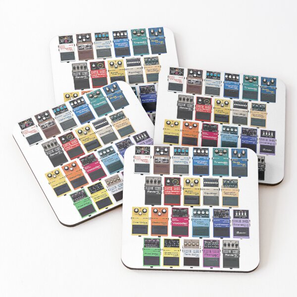 Item preview, Guitar Effects Pedal Collage Design designed and sold by AestheticNow.