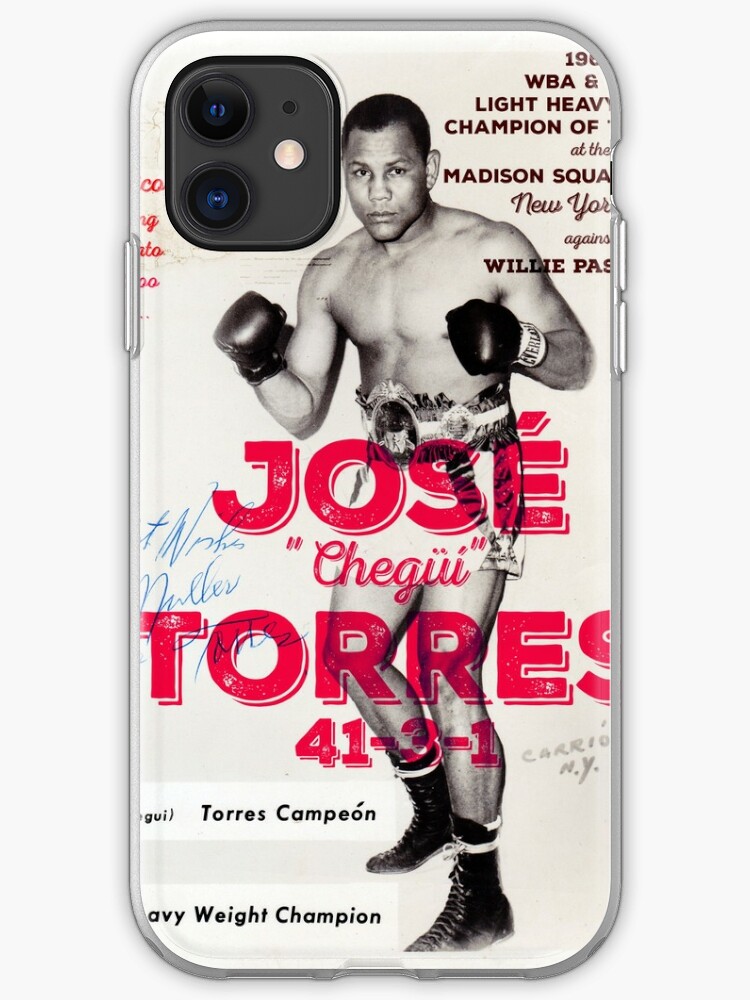 Boxing T Shirt Jose Torres Peek A Boo Middleweight Boxer Iphone Case Cover By Superwelterbox Redbubble